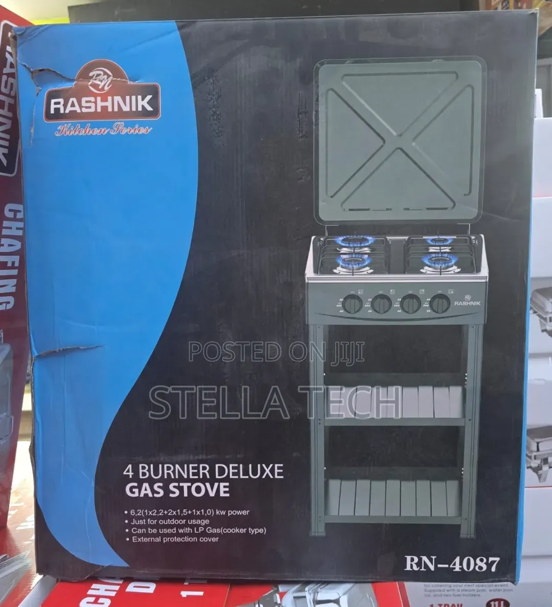 Rashnik 4 Burner Deluxe Gas Stove