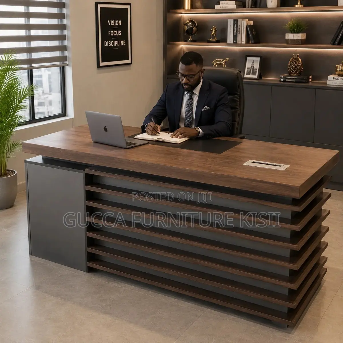 Office Desk; 1.4M Wooden Executive Office Desk