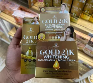 Precious Skin Thailand Gold 24K Anti-Melasma Skincare Combo Set