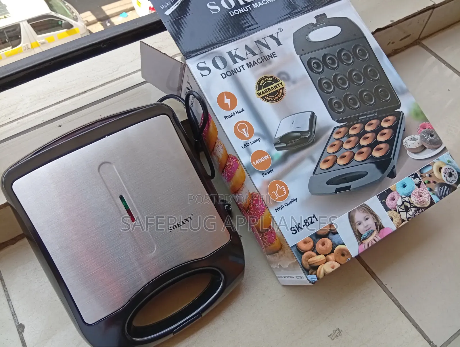 Doughnut Machine–Compact Electric Donut Baker for Home & Business