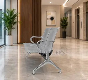 2-Link Metallic Bench With Armrest