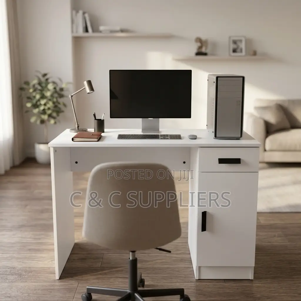 Modern Home Study Desk With Storage