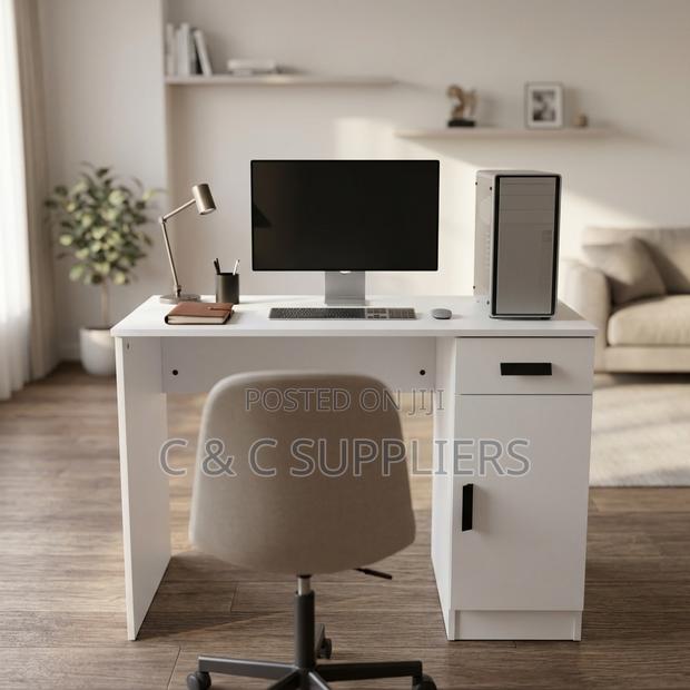 Modern Home Study Desk With Storage - thumbnail 6