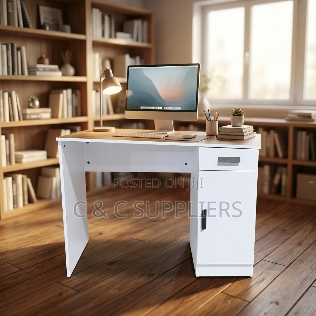 Modern Home Study Desk With Storage