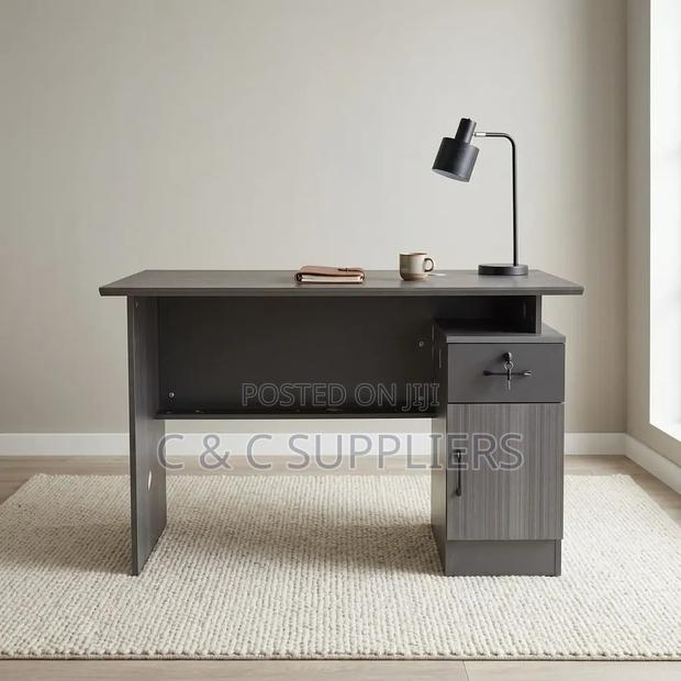 Modern Home Study Desk With Storage - thumbnail 2