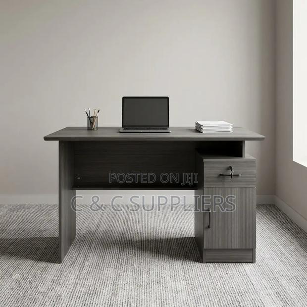 Modern Home Study Desk With Storage - main view