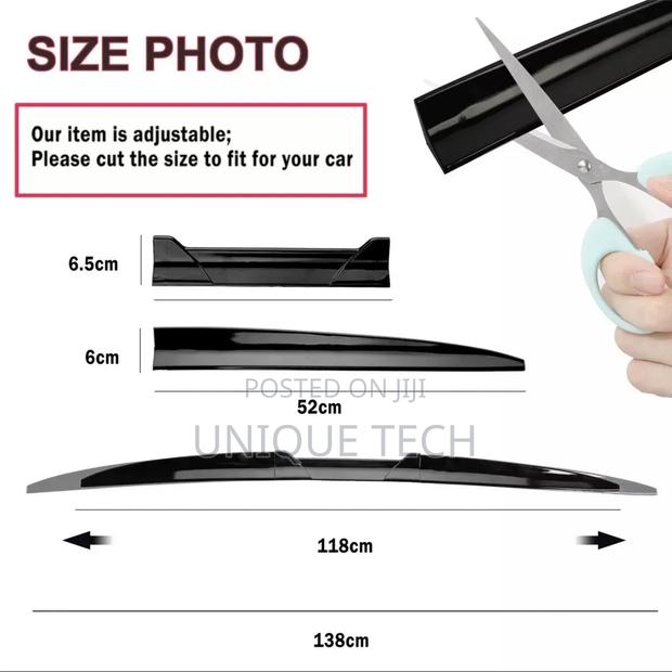 Flexible Car Rubber Rear Boot Spoiler - thumbnail 2