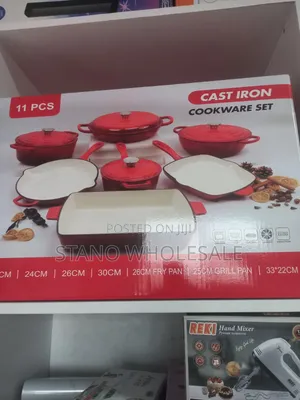 11pcs Enamel Iron Cast Cookware