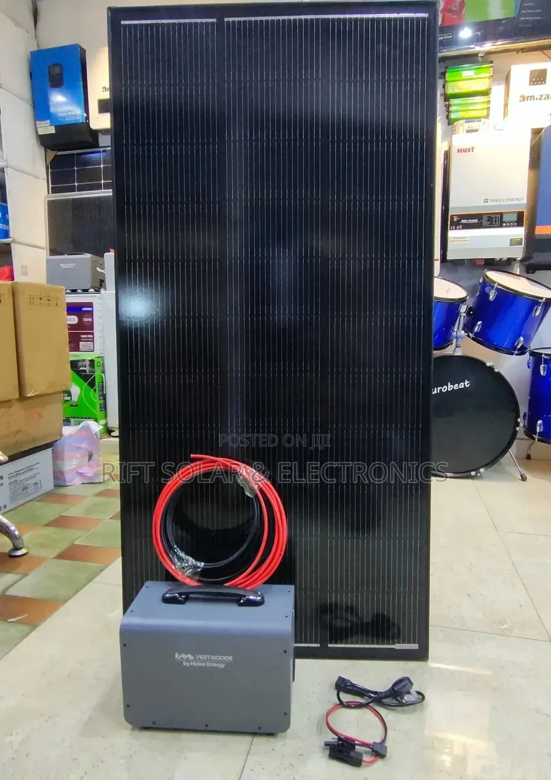 350 Watts Solar - 1kwh - 500 Watts Lithium Portable Power Plus Cable