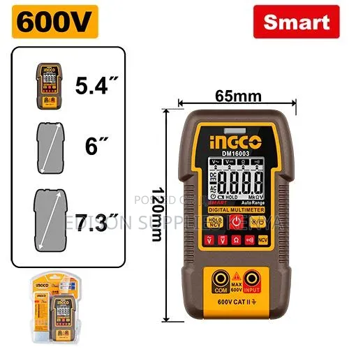 Smart Ingco Digital Multimeter 600v Cat. Ii Tester Multimeter Dm16003