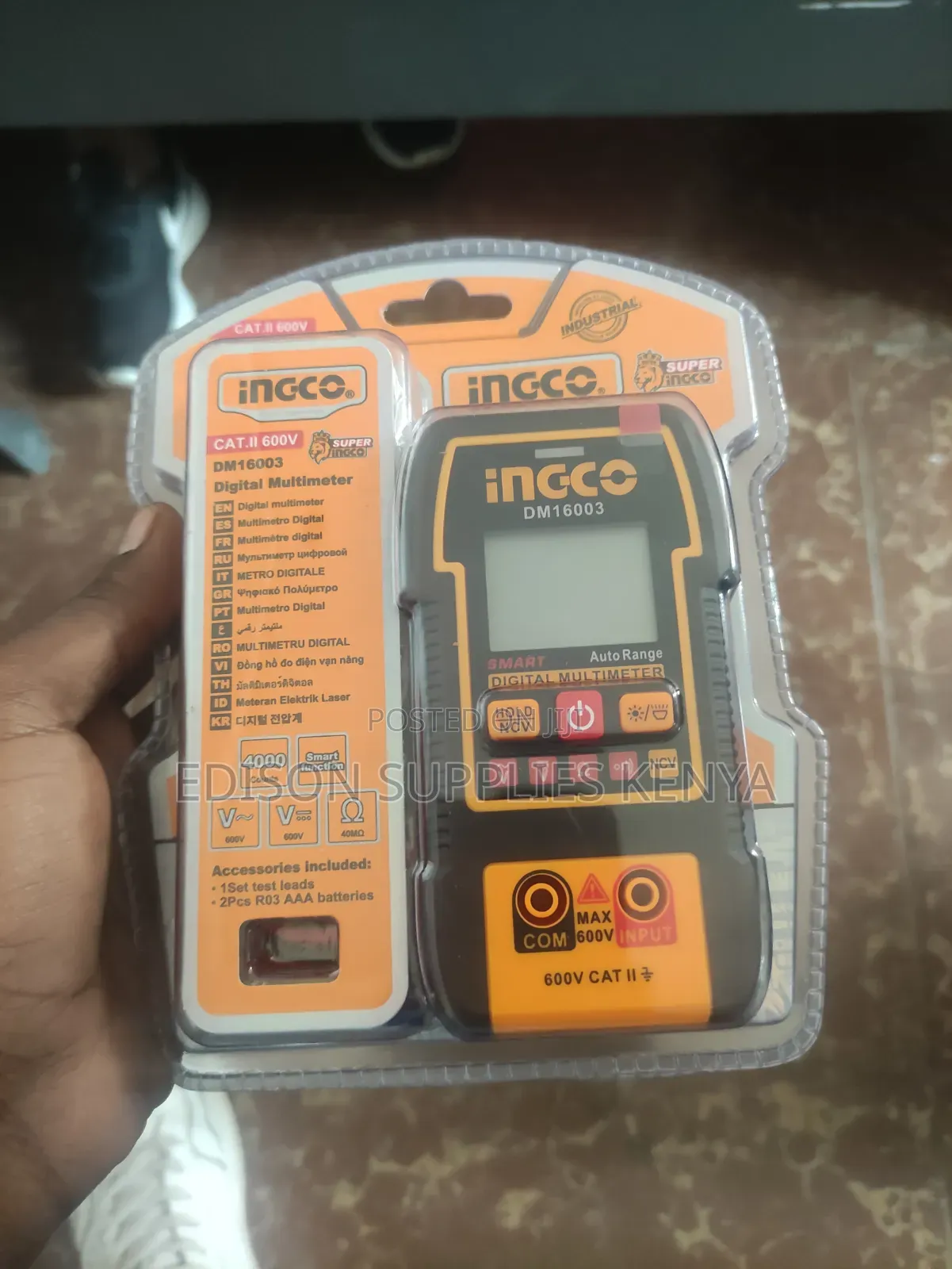 Smart Ingco Digital Multimeter 600v Cat. Ii Tester Multimeter Dm16003