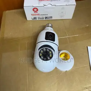 V380 Pro 360° Wireless Bulb Cam–Dual Lens Smart Home CCTV PTZ Cam
