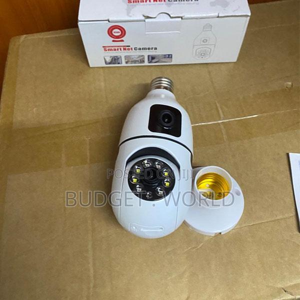 V380 Pro 360° Wireless Bulb Cam–Dual Lens Smart Home CCTV PTZ Cam