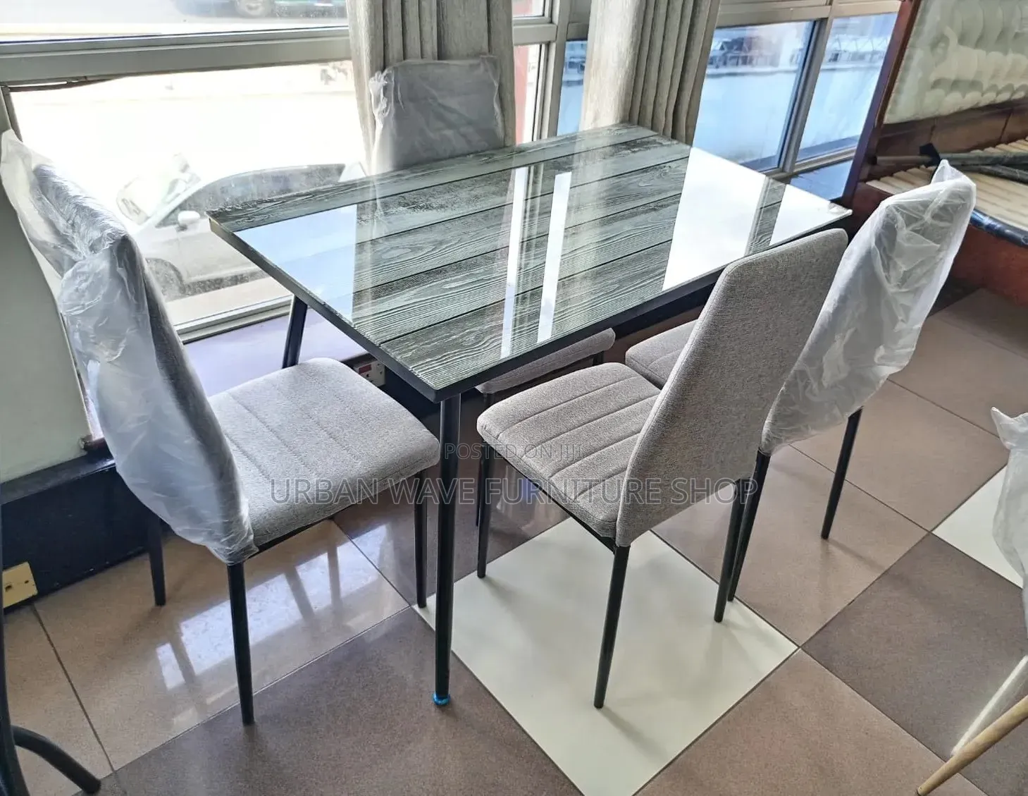 Glass Top Dining Set