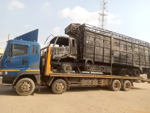 Low-Bed Truck for Machine Transport