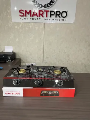 Smart Pro Gas Stove 3burner Glass
