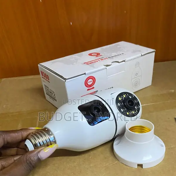 DC100-220V 1AV 380 Pro Dual Lens PTZ Bulb Camera – 360° Smart Indoor