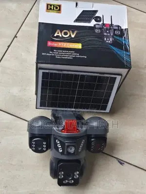 Motion Tracking V380 4G Triple Lens Solar Powered PTZ Camera