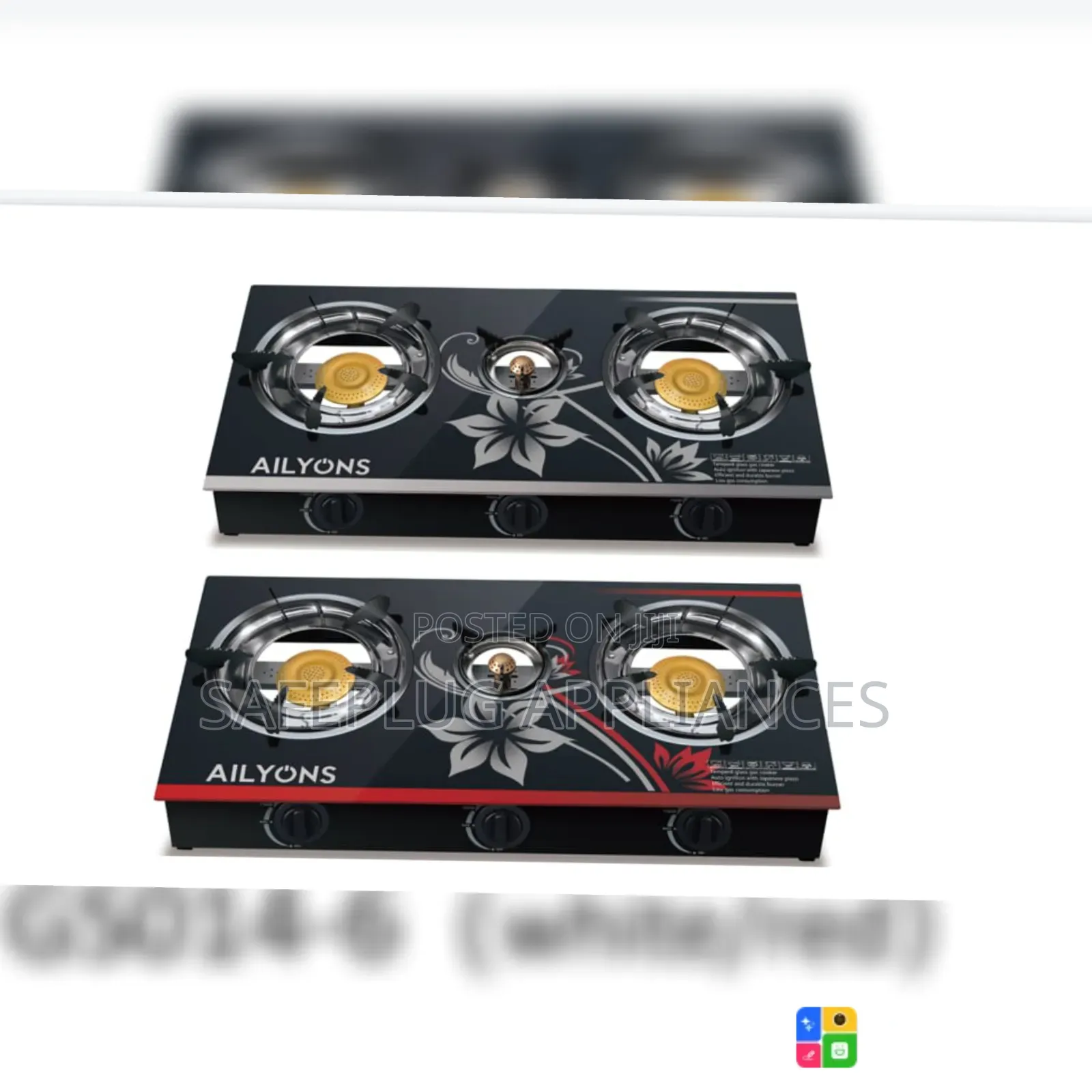 AILYONS 3-Burner Glass Top  Cooker–Stylish & Efficient Kitchen Stove