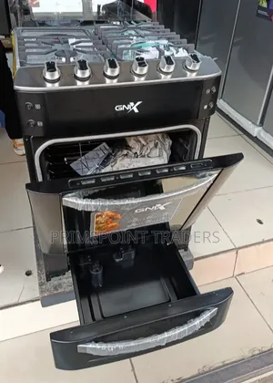 GNIX 60×60 Premium Standing Cooker Triple Ring Wok Burner & Rotisserie