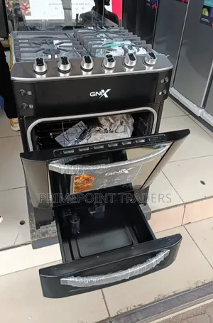 GNIX BLACK 60×60 Deluxe Cooker – Turbo Fan, Wok Burner & Safety Sensor