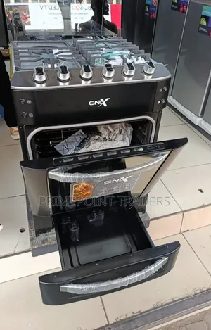GNIX BLACK 60×60 Deluxe Cooker – Turbo Fan, Wok Burner & Safety Sensor