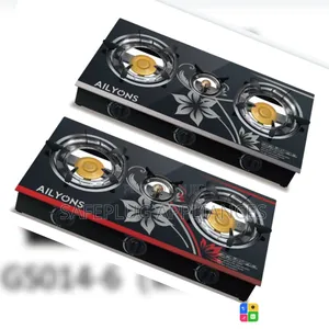 AILYONS 3-Burner Gas Stove – Elegant Glass Surface & Easy Cooking