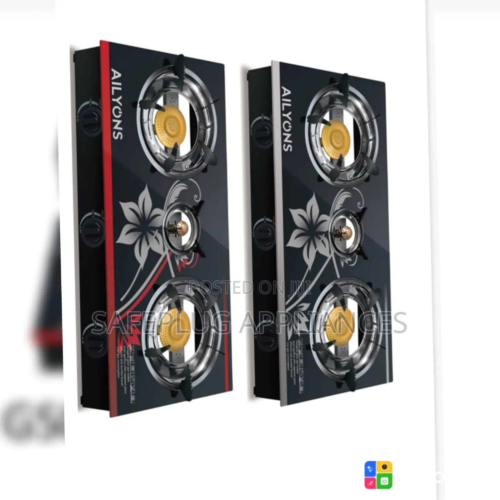 AILYONS 3 Burner Glass Top Cooker – Modern Kitchen Cooking Solution