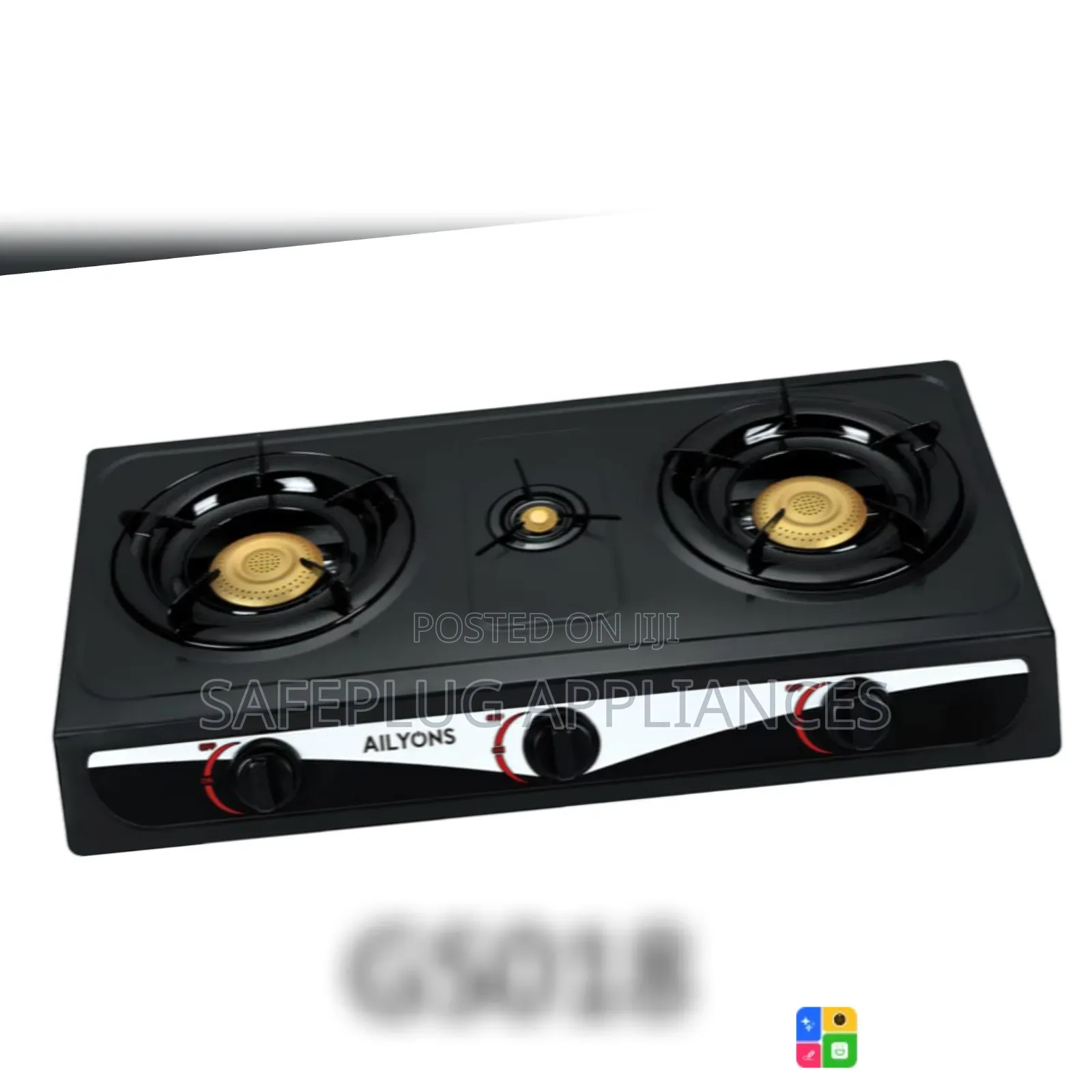 3-Burner Stainless Steel Gas Cooker–Durable & Stylish Kitchen Stove