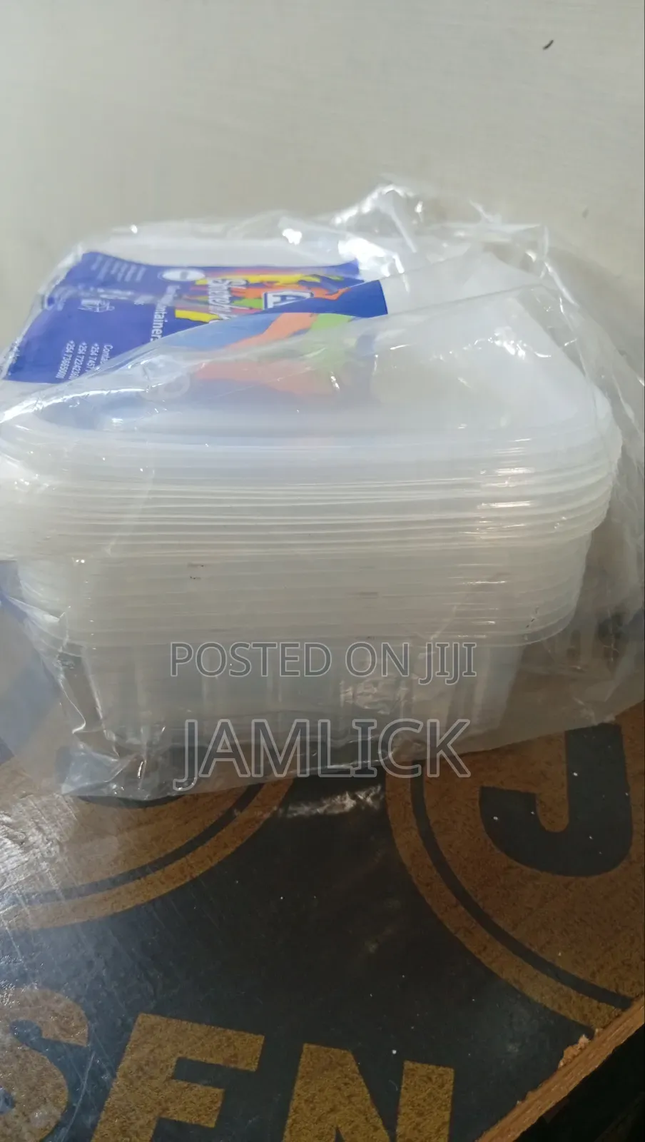 10pcs 500ml Clear Rectangular Containers With Lids