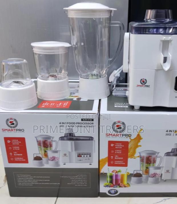 Smartpro 4-in-1 Juicer Food Processor – Juice, Blend, Grind & Extract