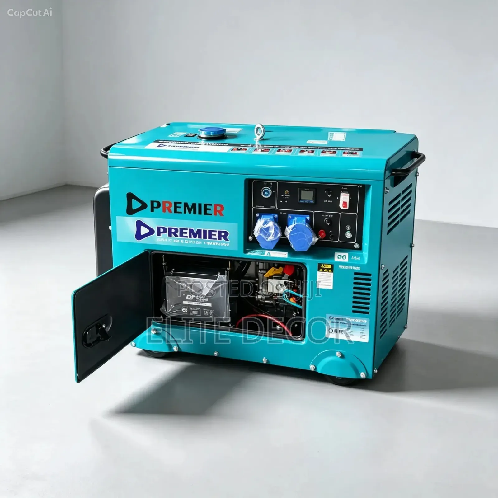 Premier PM6500SE 6.6KVA Silent Diesel Generator – Electric Start