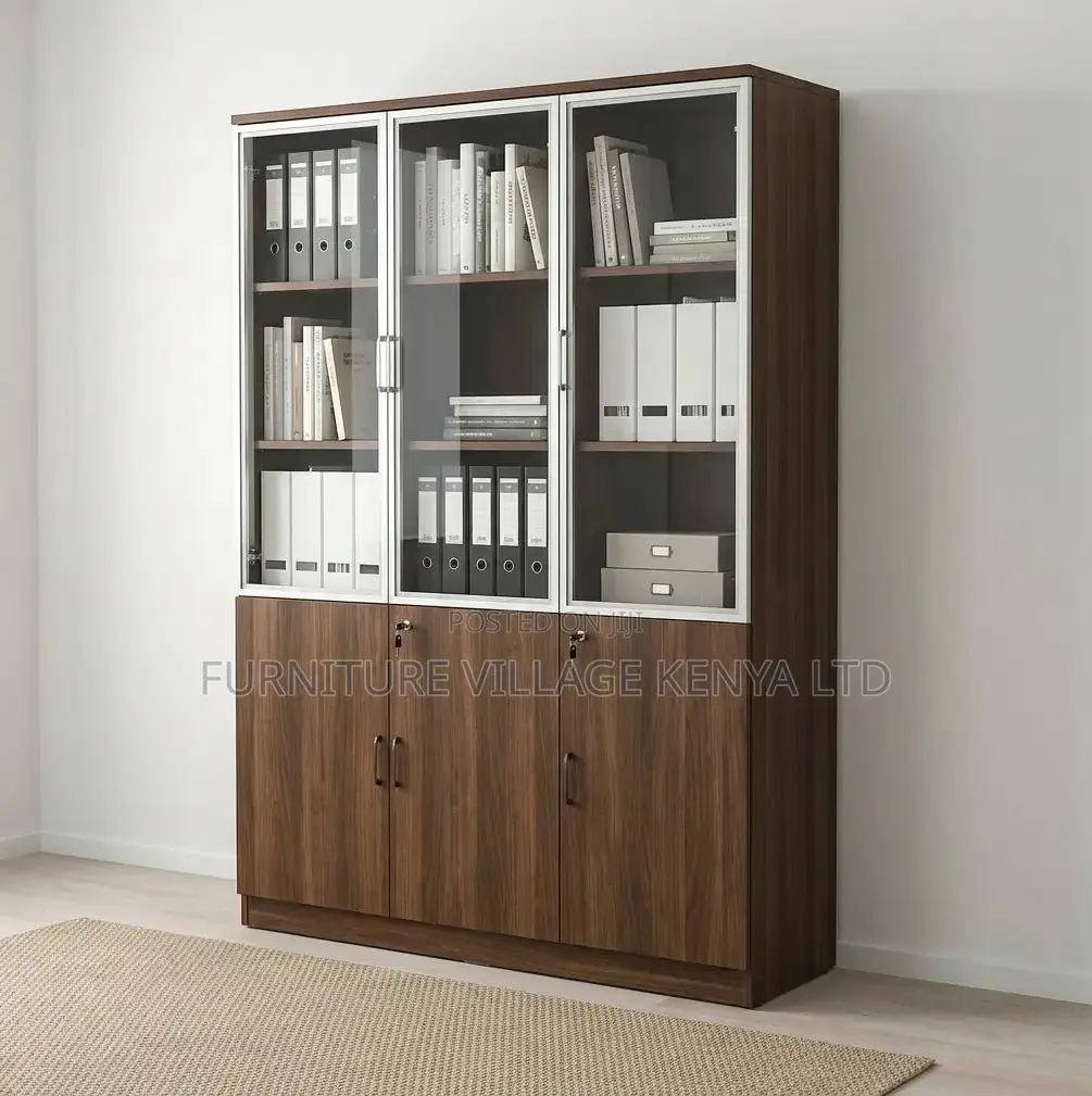 Office Cabinet; 3 Door Lockable Office Executive Storage Cabinet