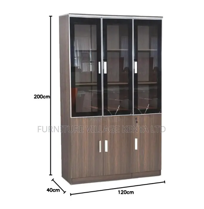 Office Cabinet; 3 Door Lockable Office Executive Storage Cabinet