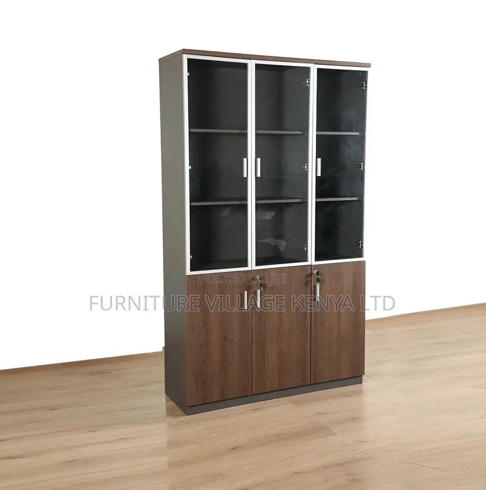 Office Cabinet; 3 Door Lockable Office Executive Storage Cabinet
