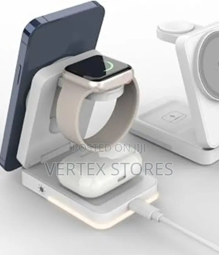 T12 5-in-1 White Noise & Night Light Wireless Charger Station Stand