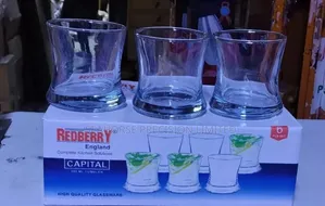 Whiskey RedBerry Capital 300ml Glass Tumblers – 6-Piece Set