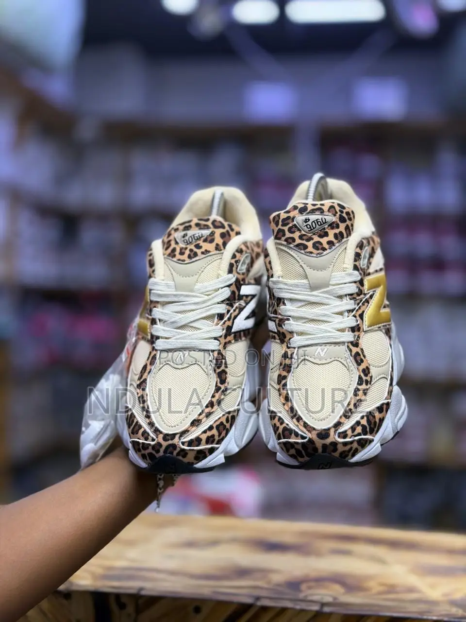 New Balance 9060 Leopard Sneakers