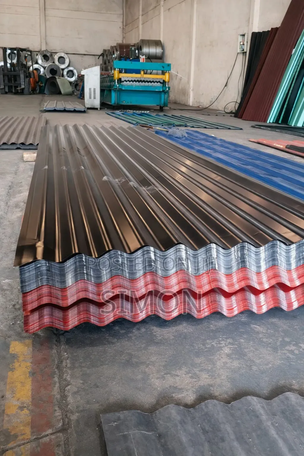 Corrugated Profile Glossy Finish