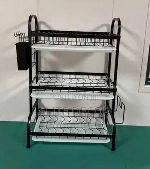 Executive Carbon Black Advanced 3 Layer Dish Rack