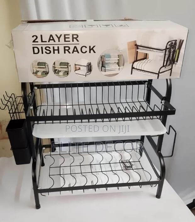 Executive Marble 2-Layer Dish Rack – Stylish & Spacious Kitchen - thumbnail 2