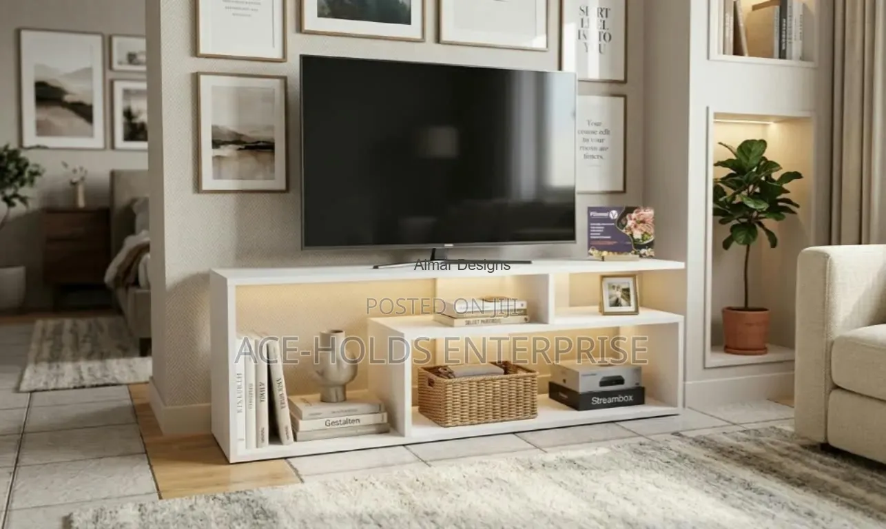Mexico Modern TV Stand Now Available - 4Ft (Particle Board)