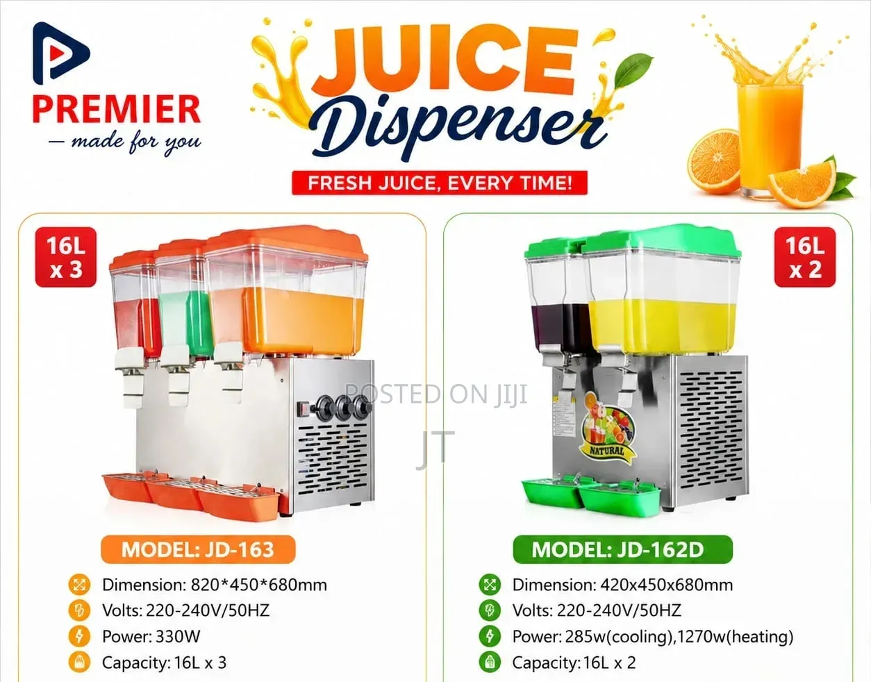 Premier Juice Dispenser (16l *2 , 16l*3)