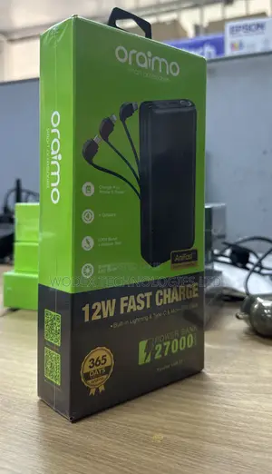 Oraimo Traveler Link 27 27000mAh 12W Fast Charging Power Bank