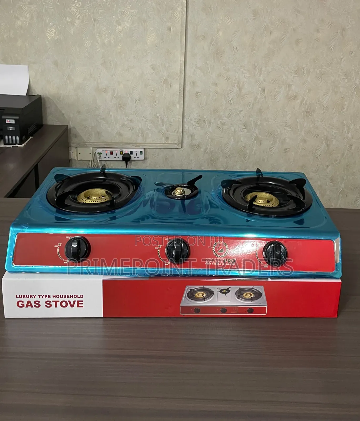 Smartpro Stainless Steel 3-Burner Gas Stove Convenient Kitchen Essenti