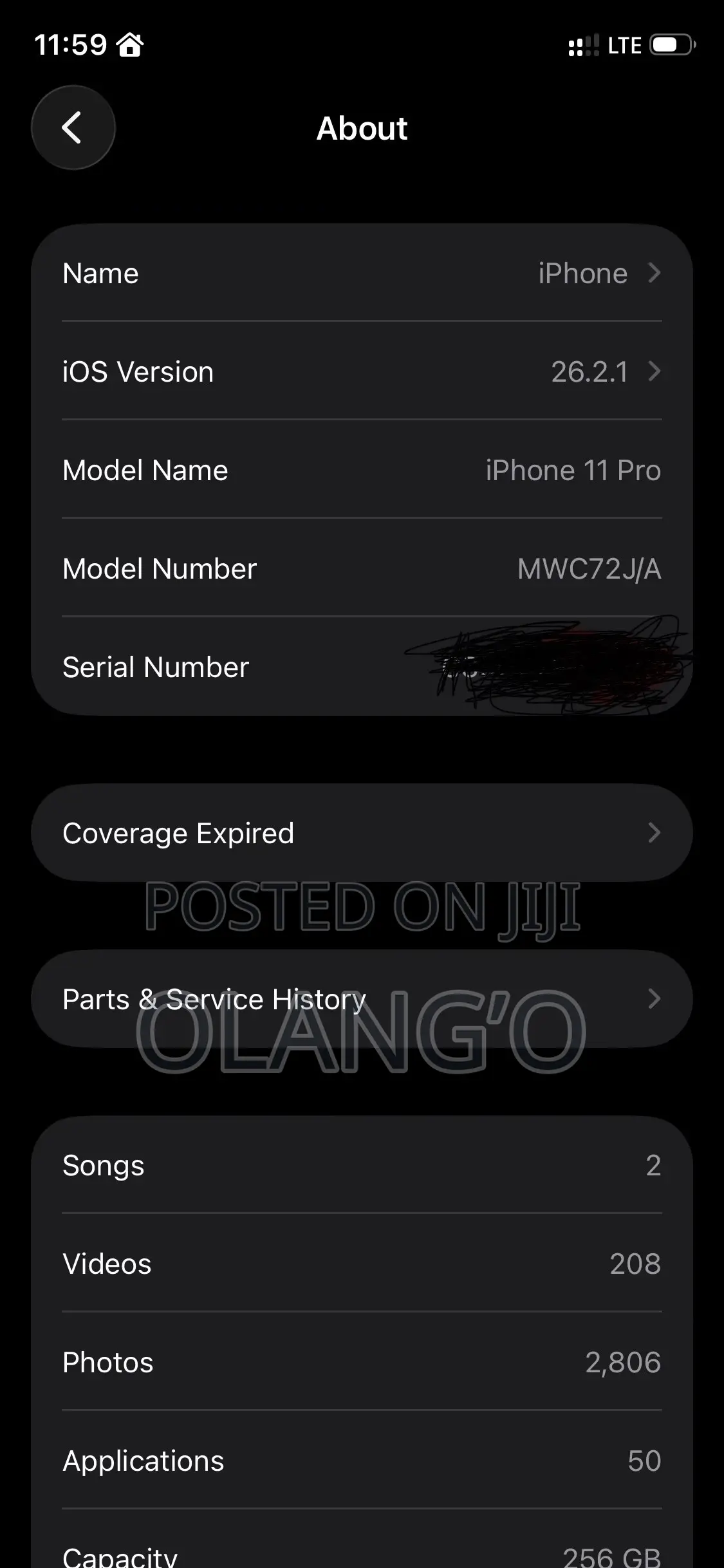 Apple iPhone 11 Pro 256 GB Gray