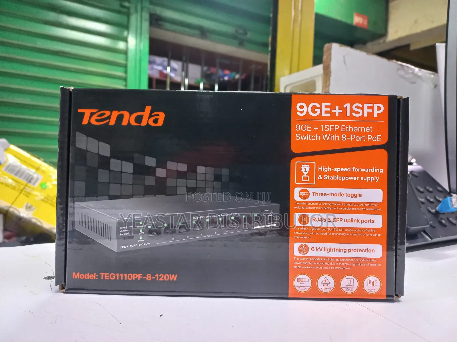 Tenda Teg1110pf-8-120w Gigabit Poe Switch