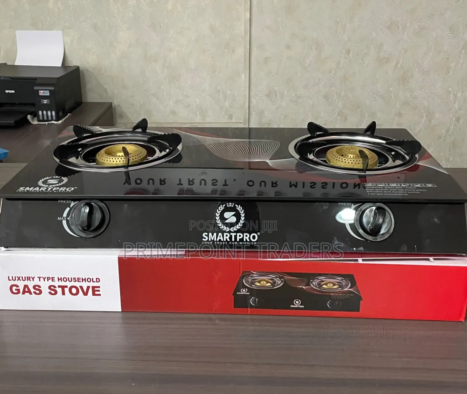 Smartpro 2-Burner Glass Top Cooker – Stylish & Efficient