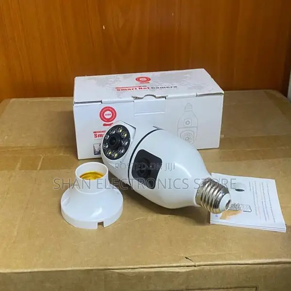 V380 Pro Dual Lens PTZ Bulb CCTV Camera WiFi Security Camera