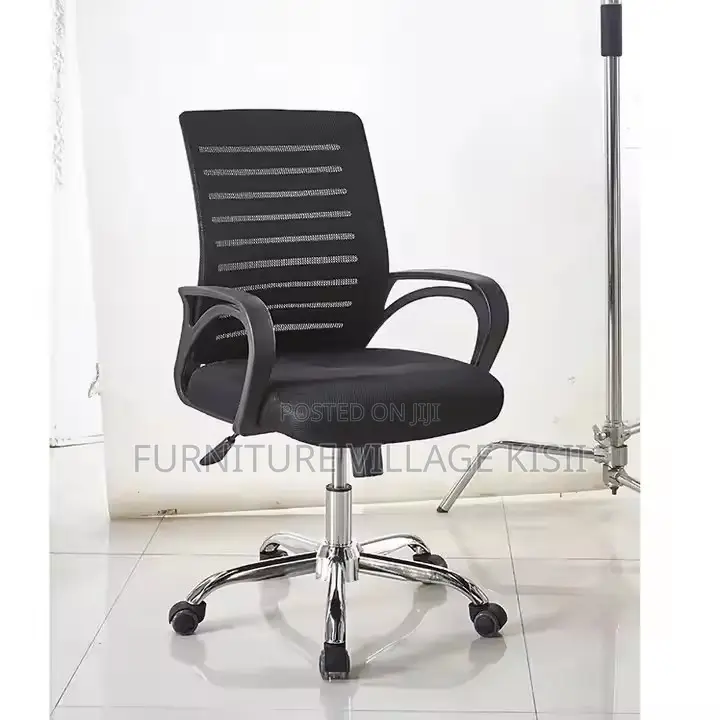 Office Chair; Ergonomic Black Mesh Task Chair